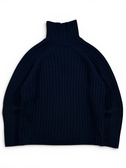 1999 Prada Linea Rossa Ribbed 1/4 Zip Knit Jumper (L)
